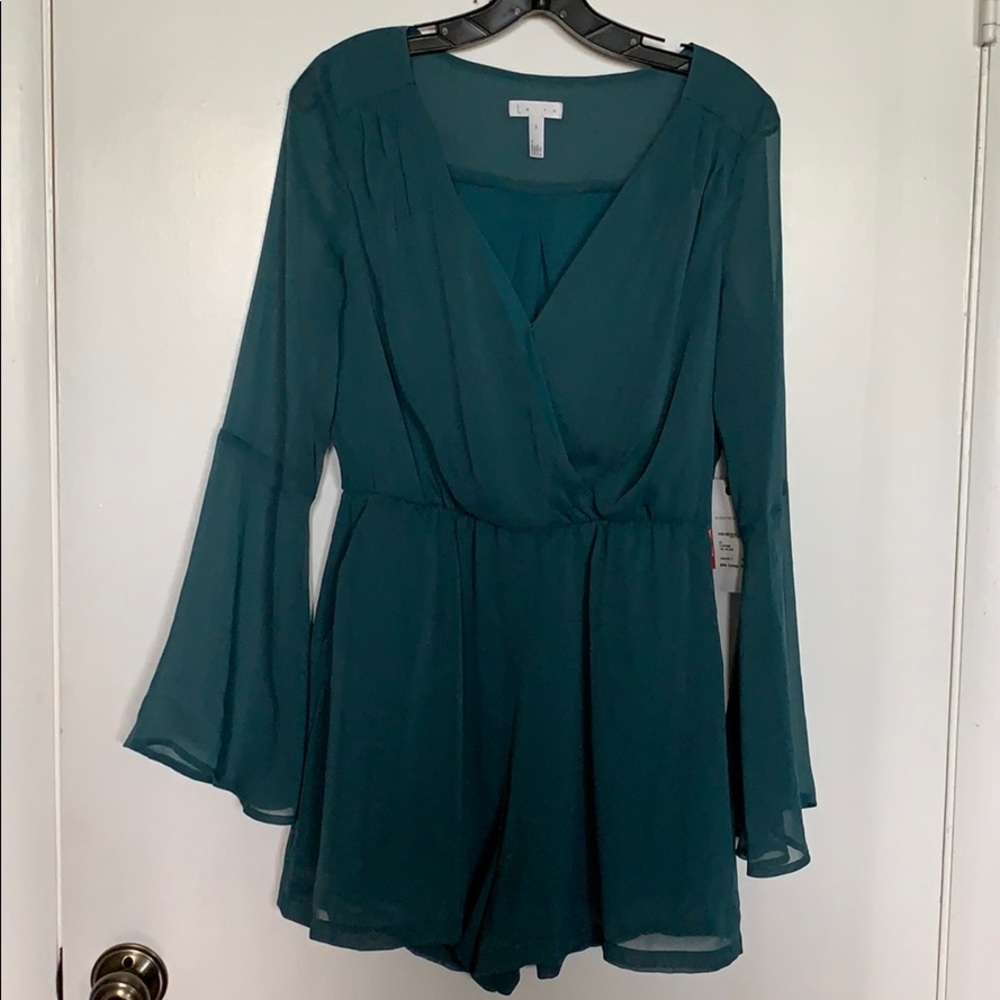 Leith teal romper, new with tags.